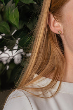 Boucles d'oreilles  Puces Or jaune  Diamant