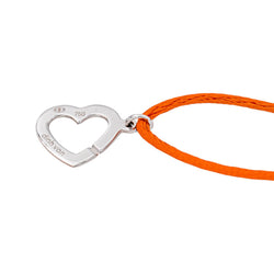 Dinh Van Bracelet Cordon Double Cœurs Or blanc