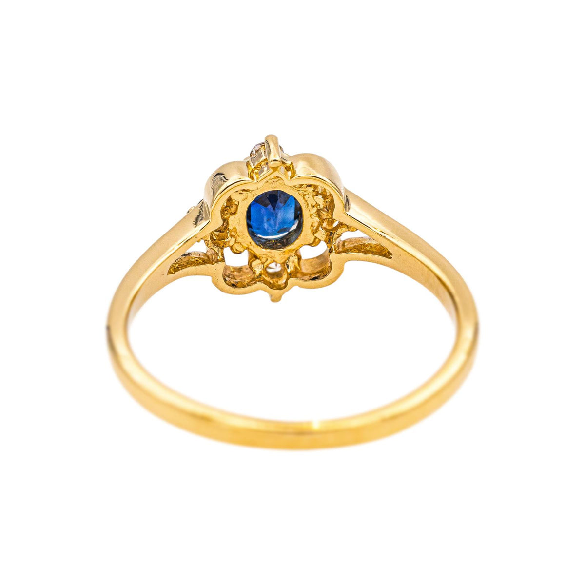 Bague Or jaune Saphir