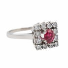 Bague Or blanc Rubis