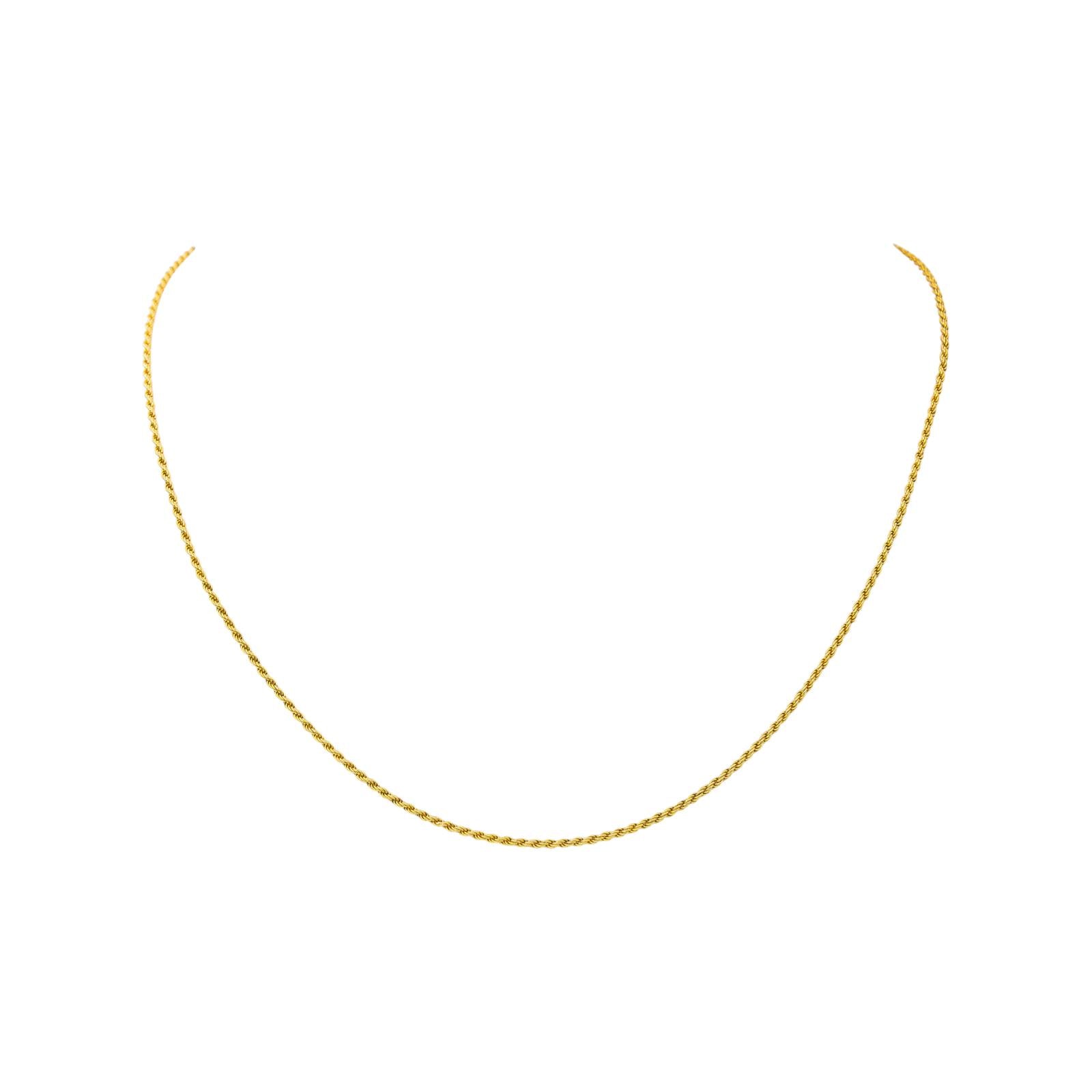 Collier Maille corde Or jaune