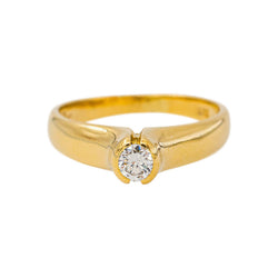 Bague Solitaire Or jaune Diamant