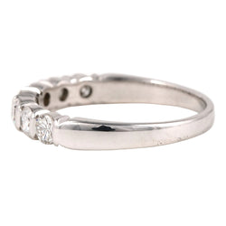 Bague Alliance en or blanc et diamants