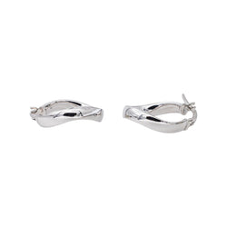 Boucles d'oreilles Créoles Or blanc