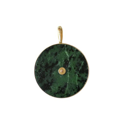 Pendentif JEAN & PIERRE BELLIN en or jaune et jade