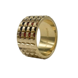 Bague Bandeau BOUCHERON Clou de Paris en or jaune