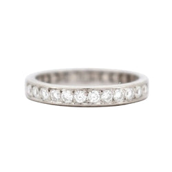 Bague Alliance en or blanc et diamants