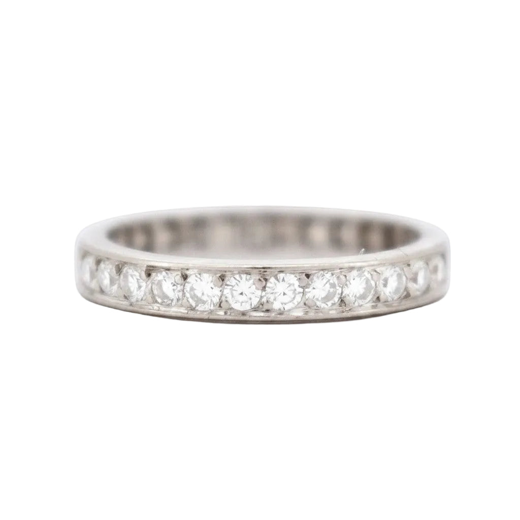 Bague Alliance en or blanc et diamants