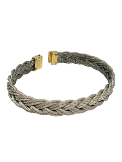 Bracelet FRED Force 10 Vintage en or jaune et acier