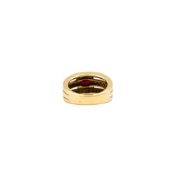 Bague Jonc en or jaune, rubis et diamants