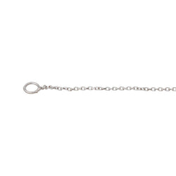 Collier Maille forçat Or blanc Diamant