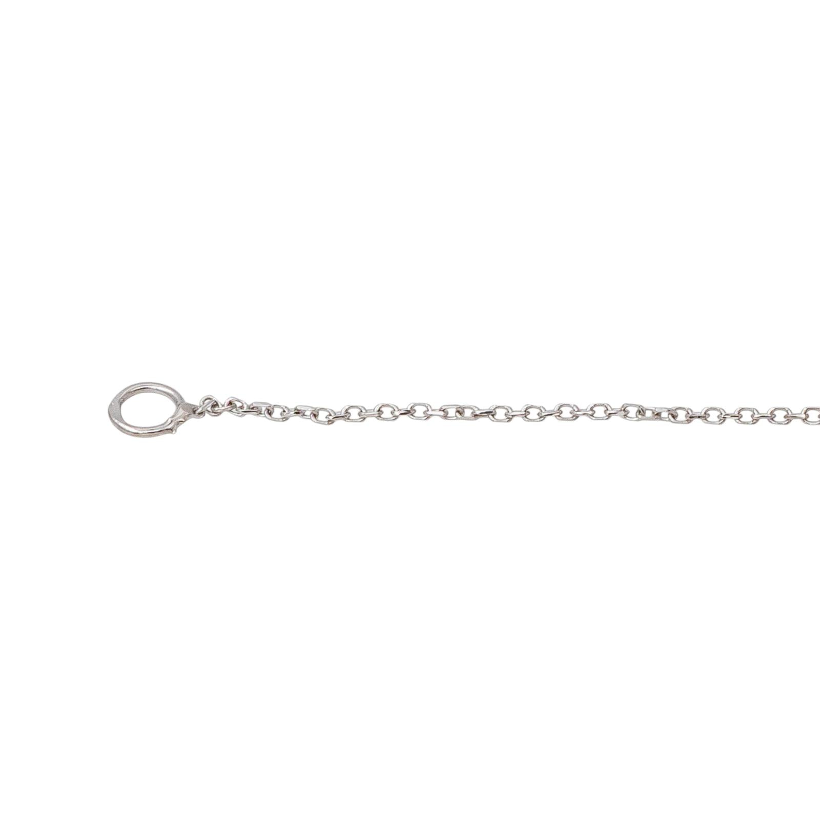 Collier Maille forçat Or blanc Diamant