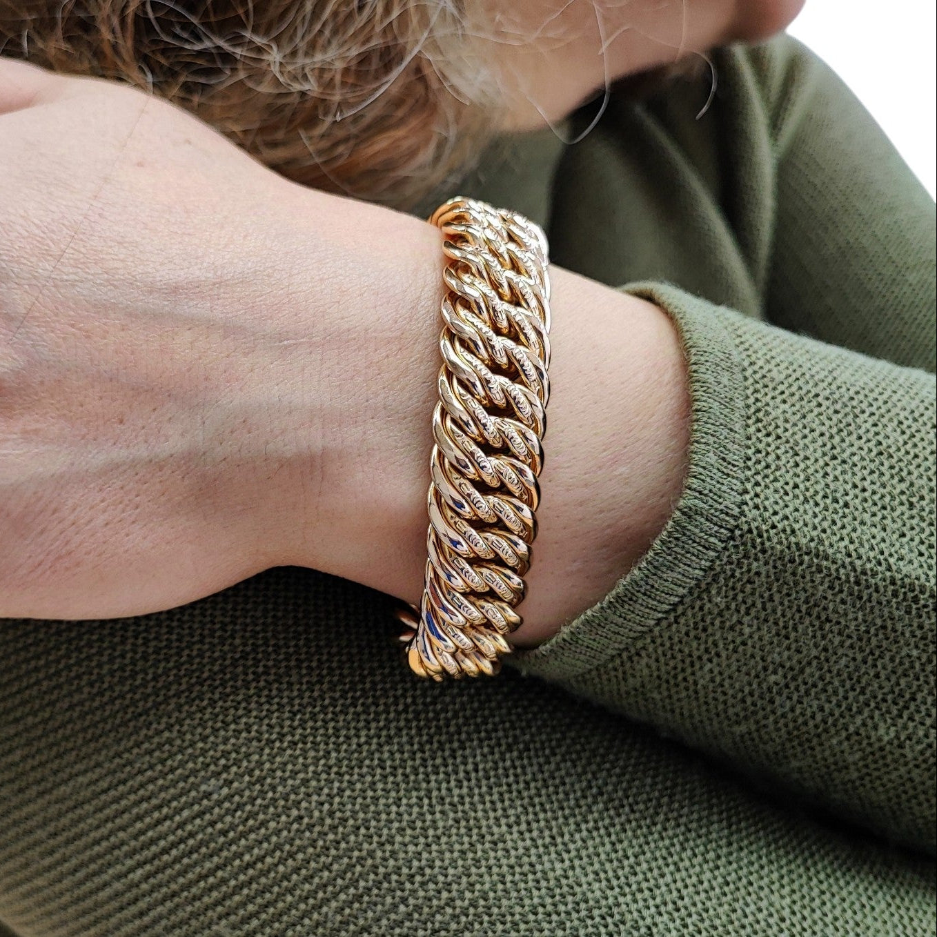 Bracelet Manchette en or jaune