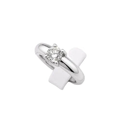 Bague Solitaire CARTIER en or blanc et diamant
