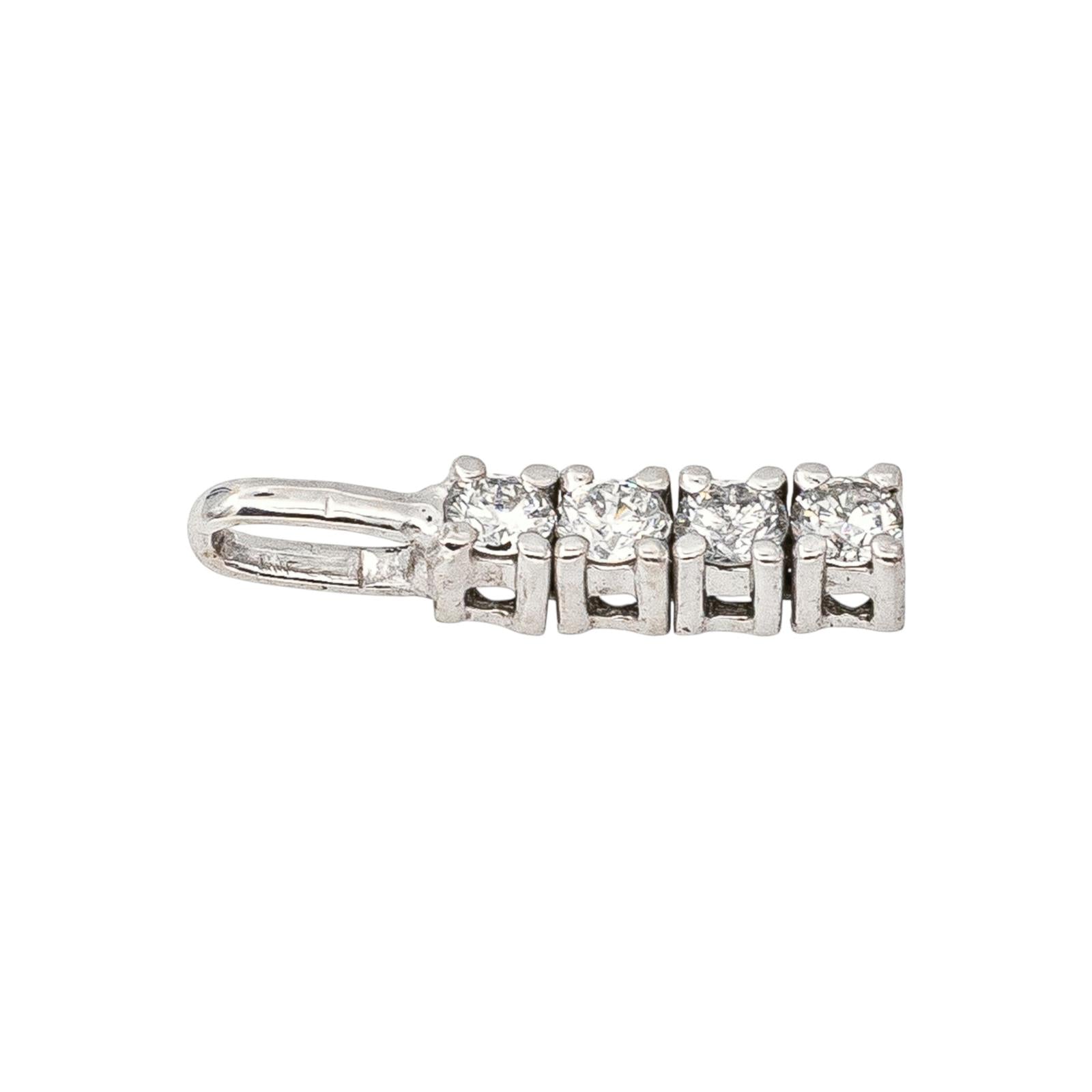Pendentif Or blanc Diamant