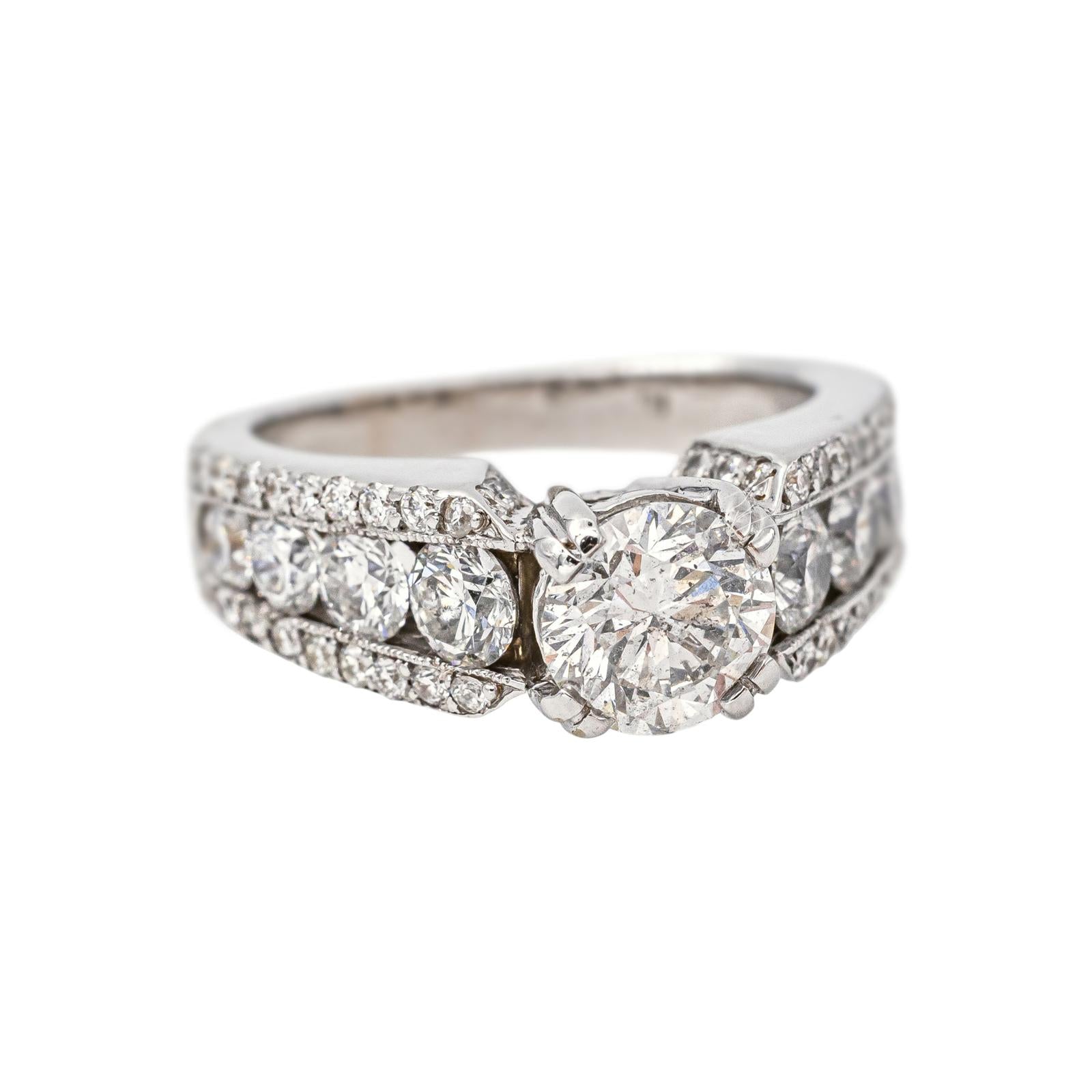 Bague Solitaire Or blanc Diamant