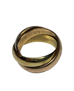 Bague Alliance CARTIER "Trinity" GM en or blanc, or jaune et or rose