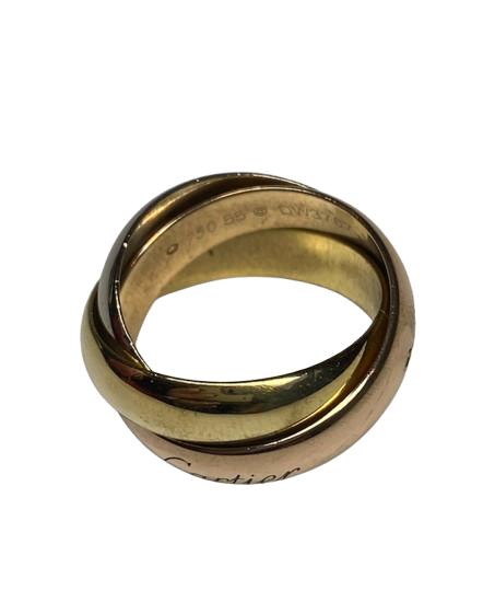Bague Alliance CARTIER "Trinity" GM en or blanc, or jaune et or rose