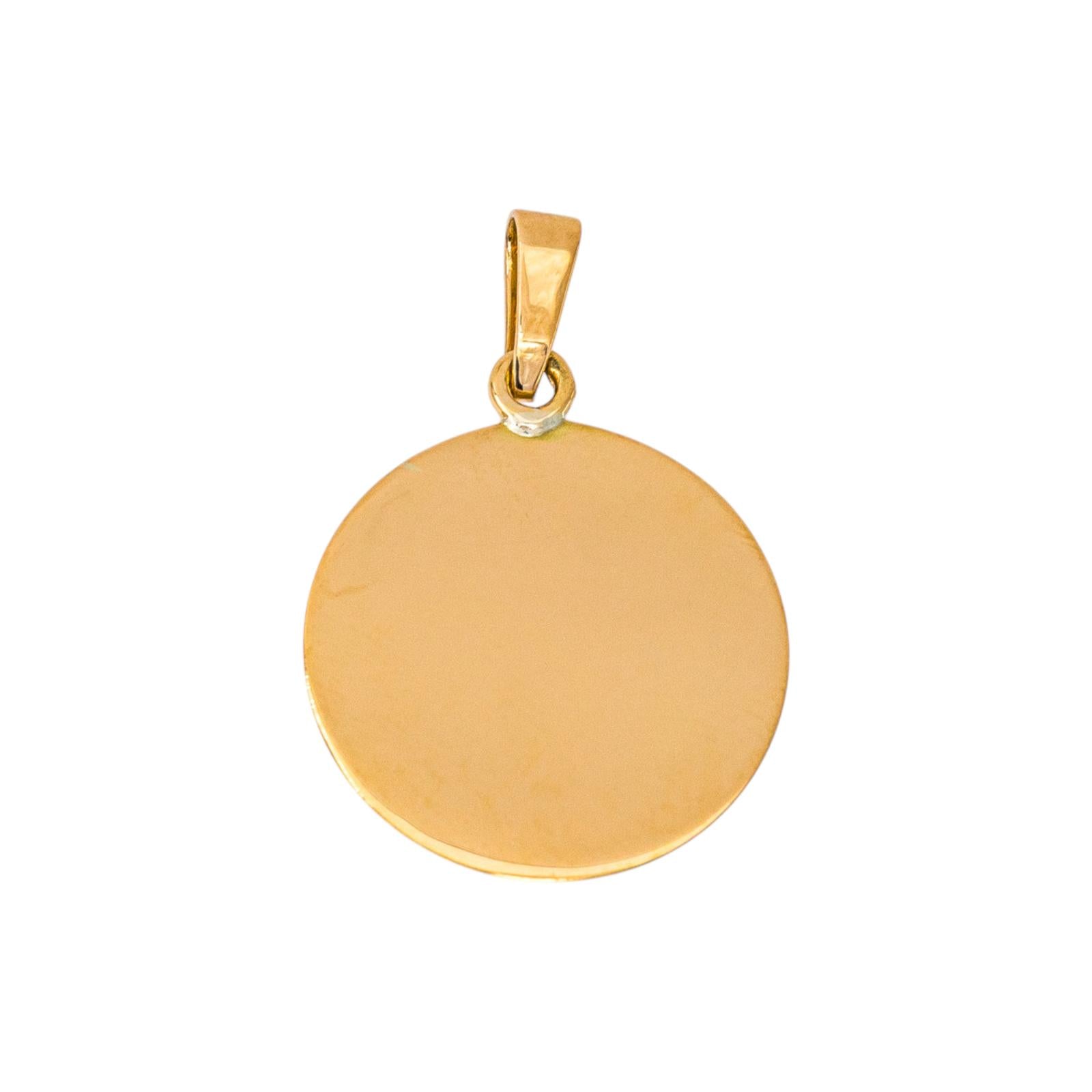Augis Pendentif Médaille d'amour Or jaune
