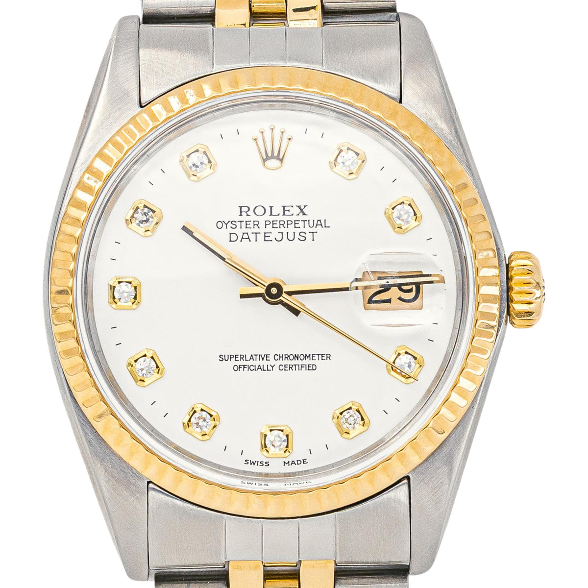 Rolex Montre Datejust Or jaune Diamant