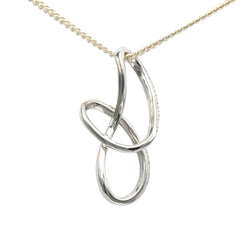 Pendentif en or blanc et diamants
