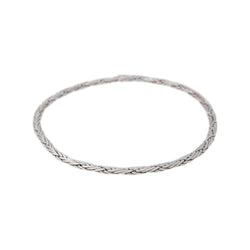 Collier Maille tressée Or blanc