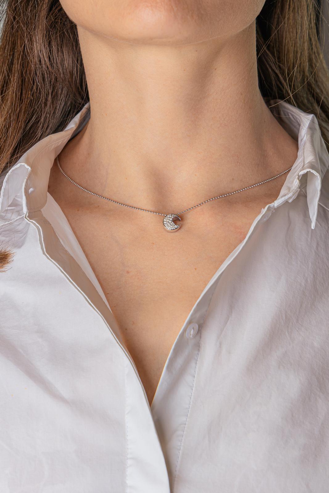 Collier  Or blanc  Diamant