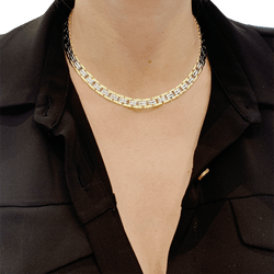 Collier Mauboussin, Vintage, deux tons d'or.