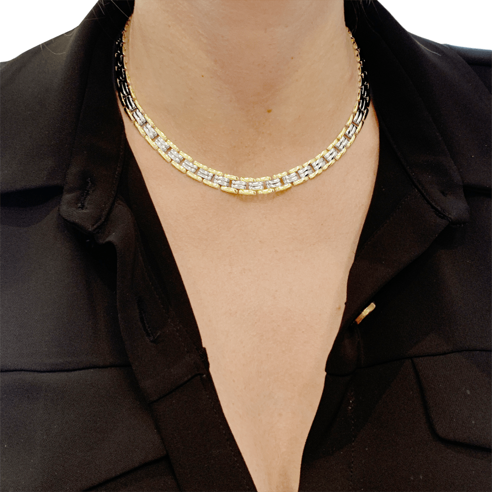 Collier Mauboussin, Vintage, deux tons d'or.