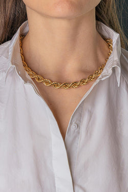 Collier Maille corde Or jaune