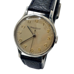 Montre JAEGER-LECOULTRE en acier et cuir
