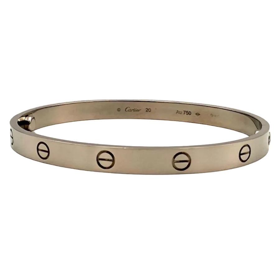 Bracelet Jonc CARTIER "Love" en or blanc