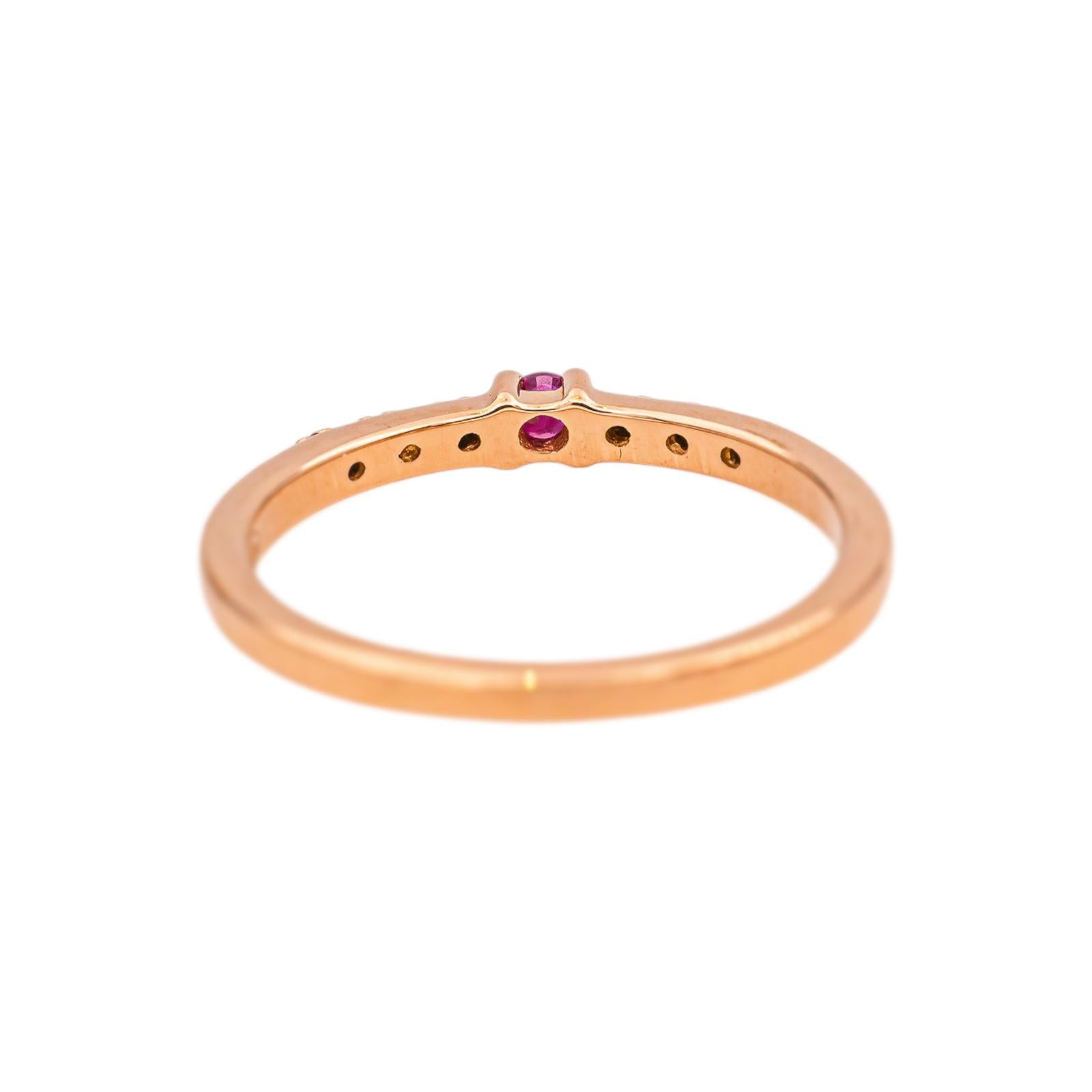 Mauboussin Bague Capsule d'émotions  Or rose Rubis