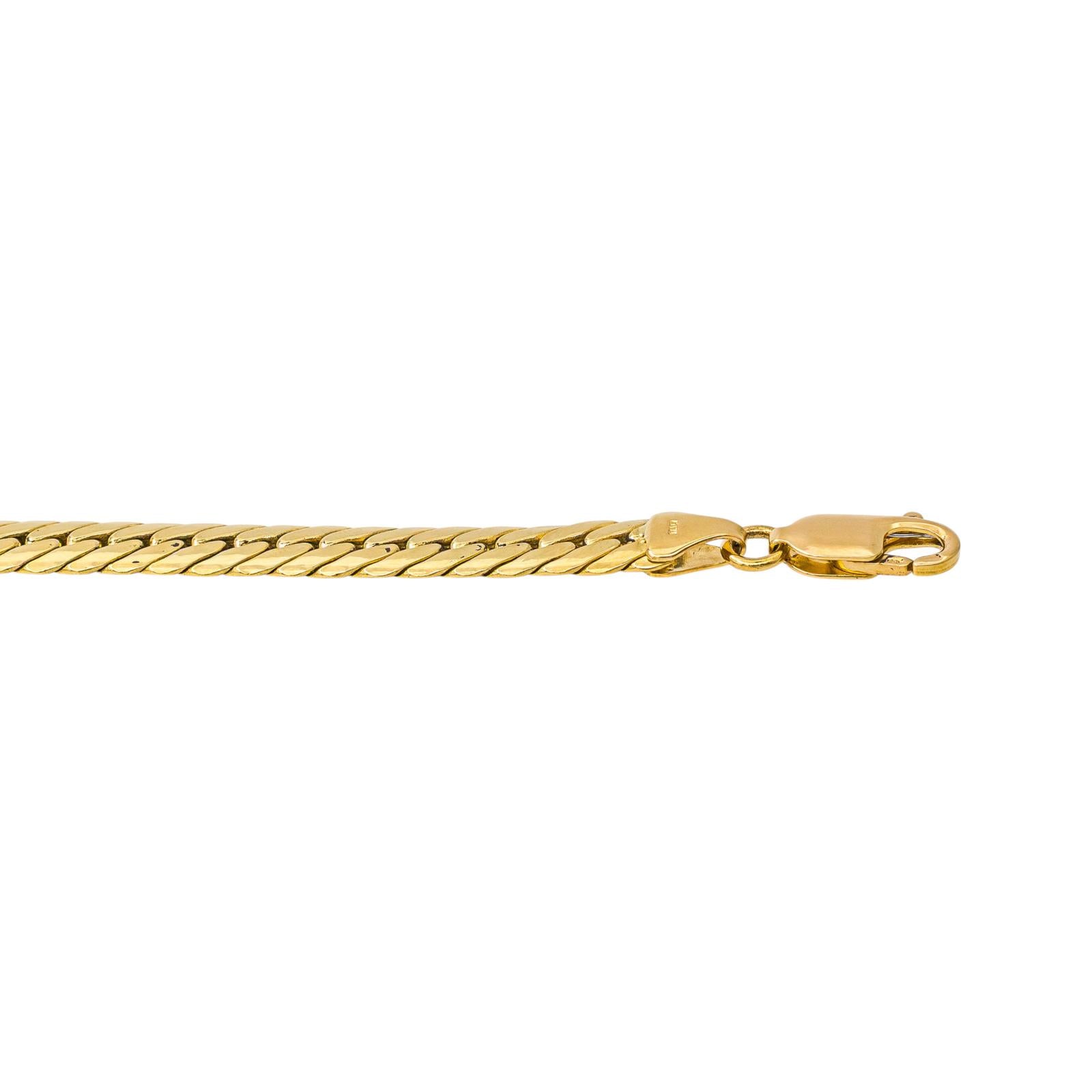 Bracelet Maille Anglaise Or jaune