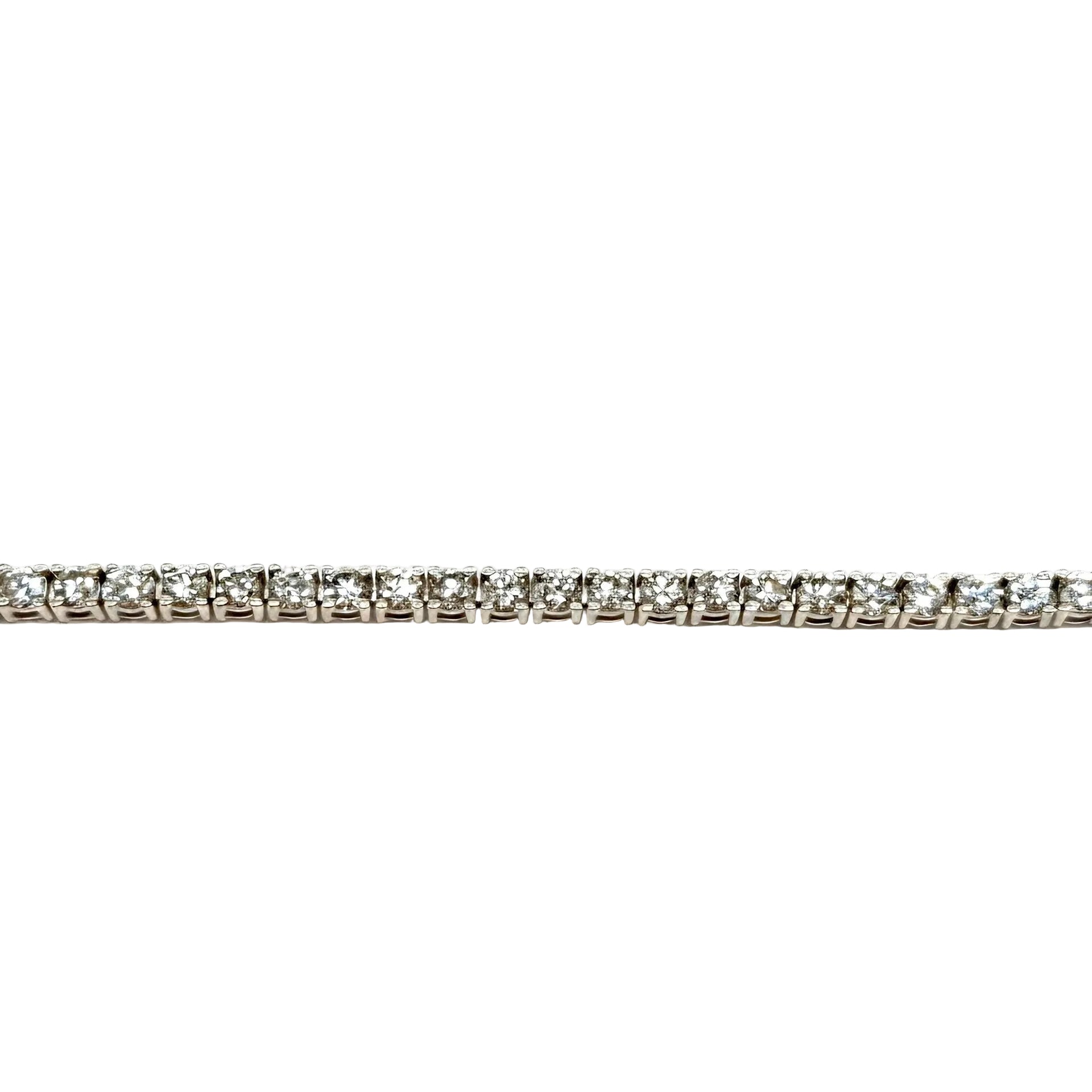 Bracelet Ligne en or blanc et diamants
