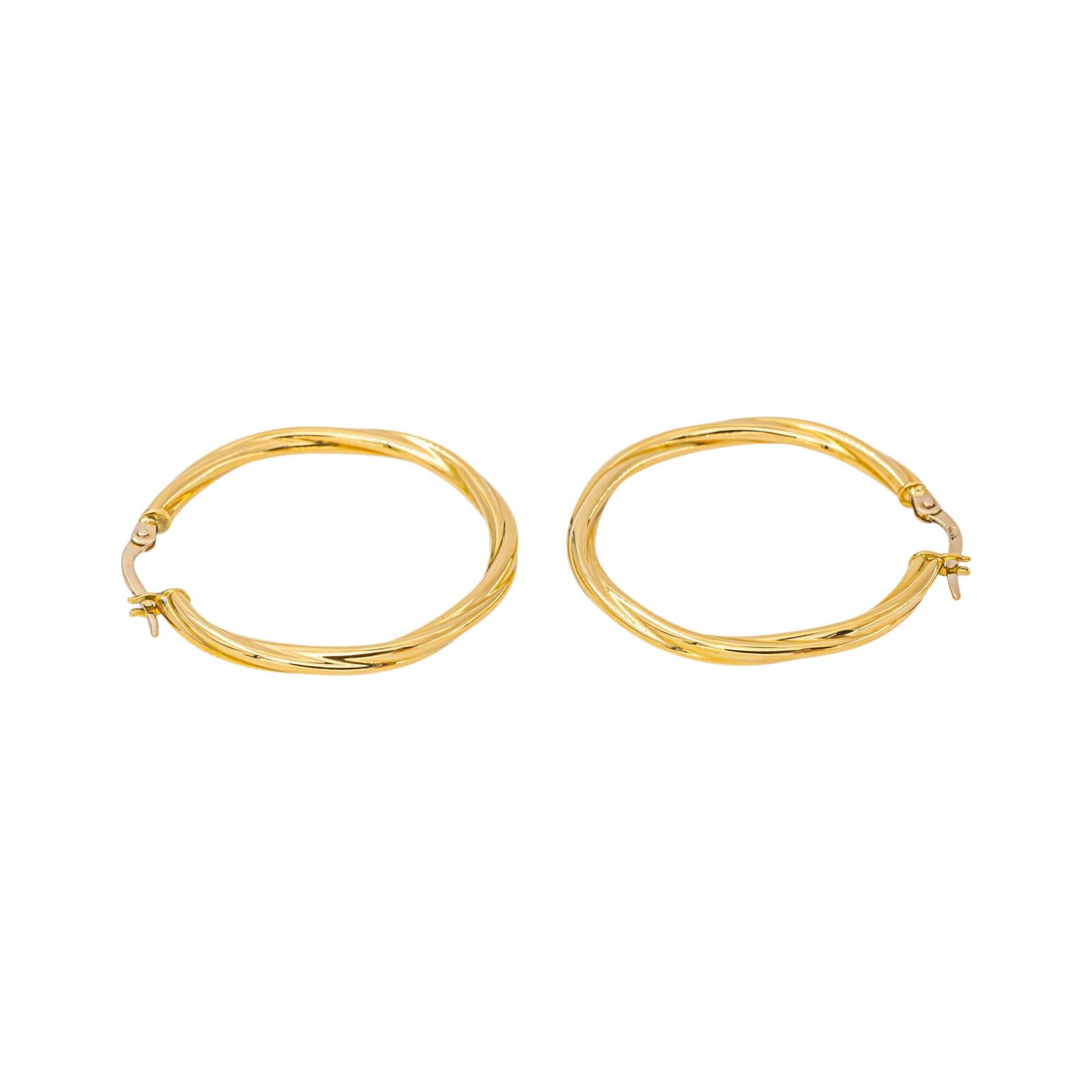 Boucles d'oreilles Créoles en or jaune