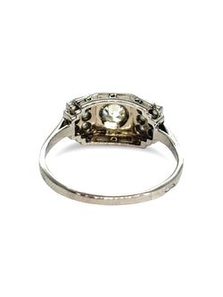 Bague or blanc  et diamants