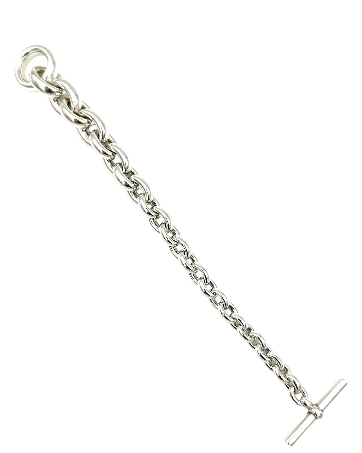 Bracelet Maille HERMÈS "Crescendo" en argent