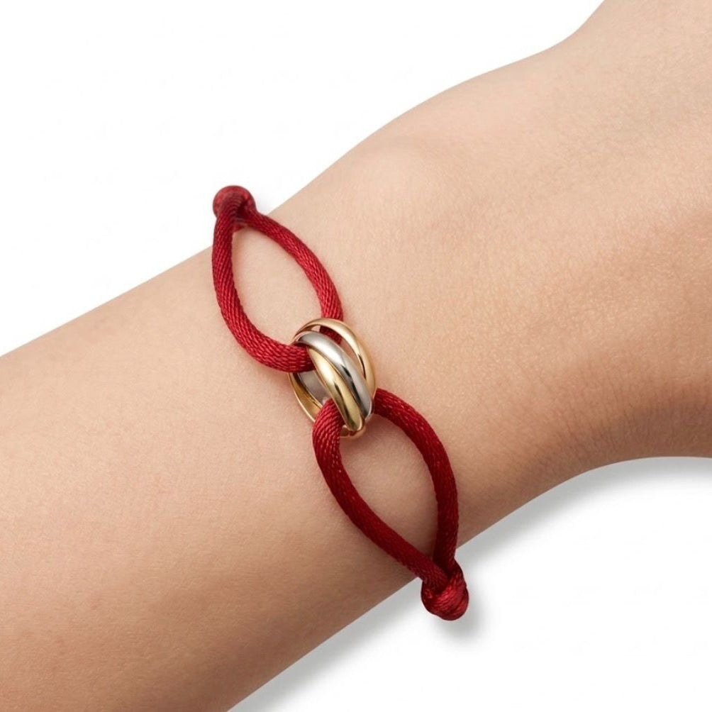 Bracelet CARTIER Trinity en or blanc, or jaune et or rose