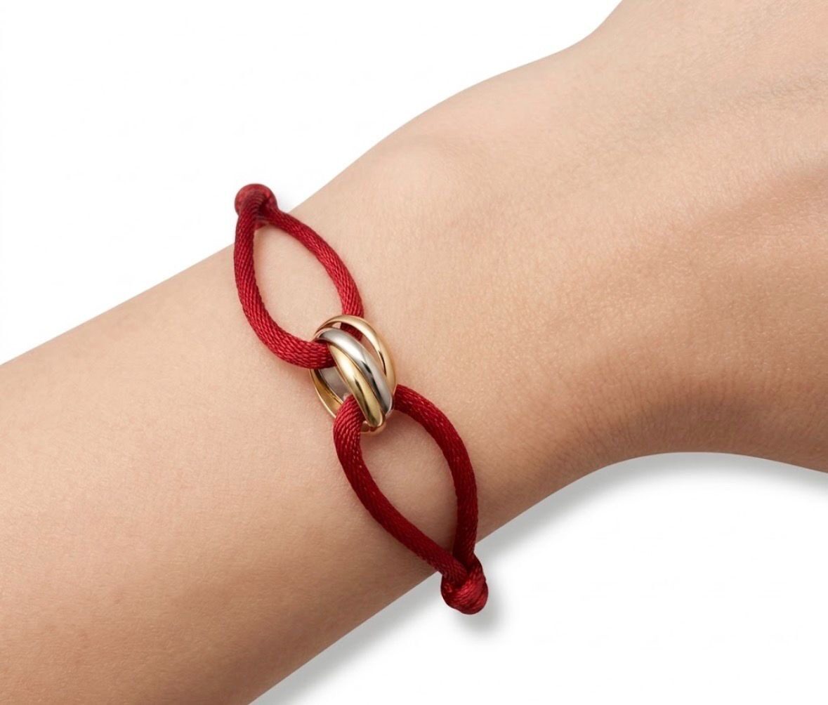 Bracelet CARTIER Trinity en or blanc, or jaune et or rose