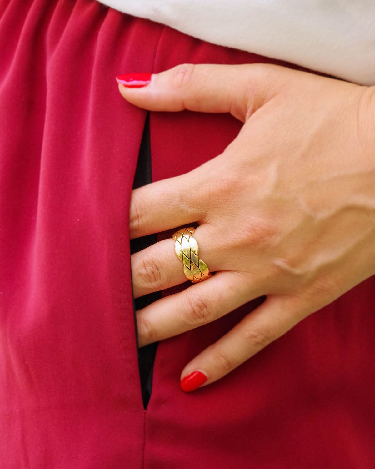 Bague Bandeau CARTIER en or jaune