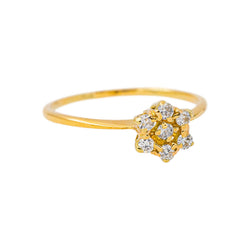 Bague Marguerite Or jaune Diamant