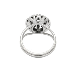 Bague Entourage en or blanc et diamants