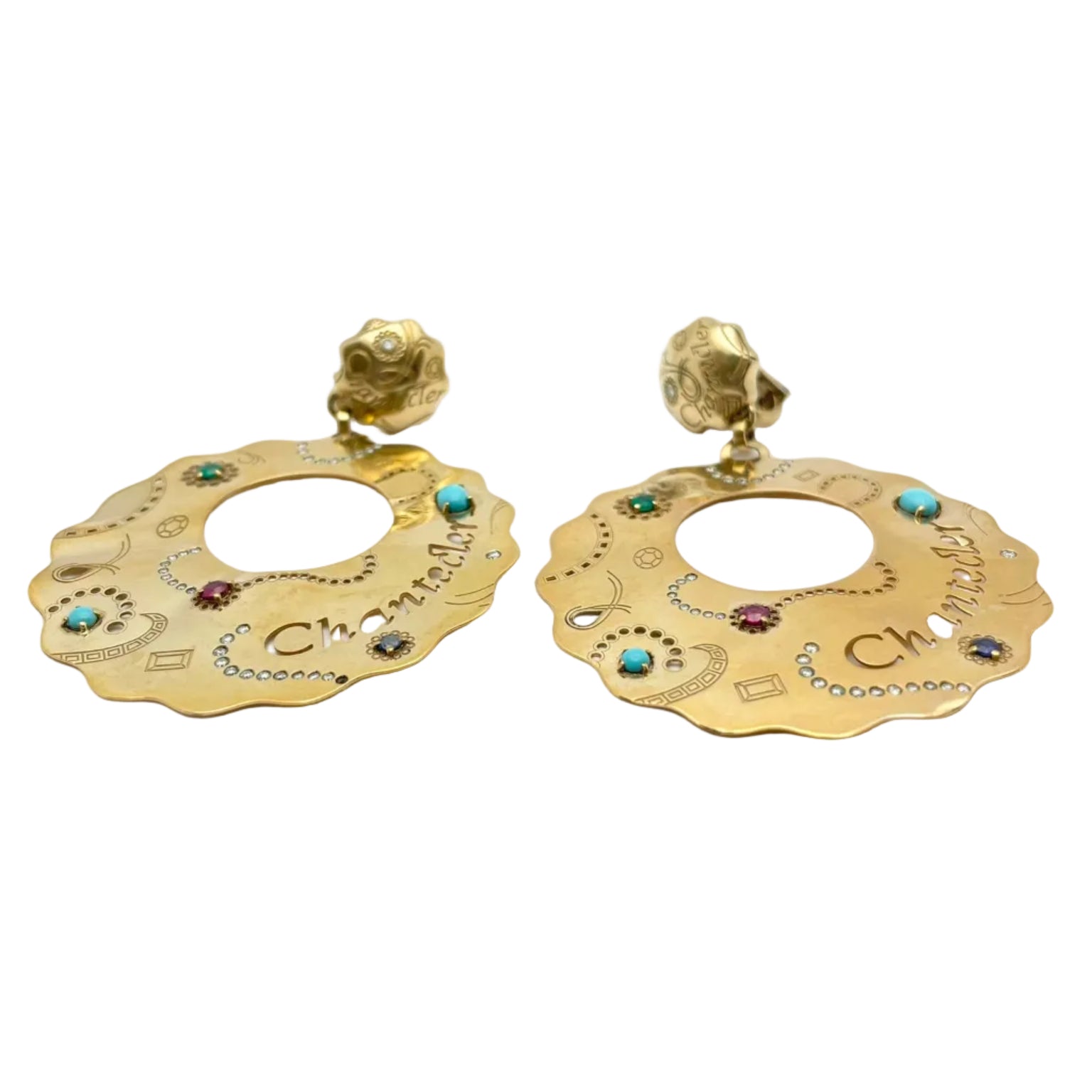 Boucles d'oreilles Pendantes CHANTECLER en or jaune