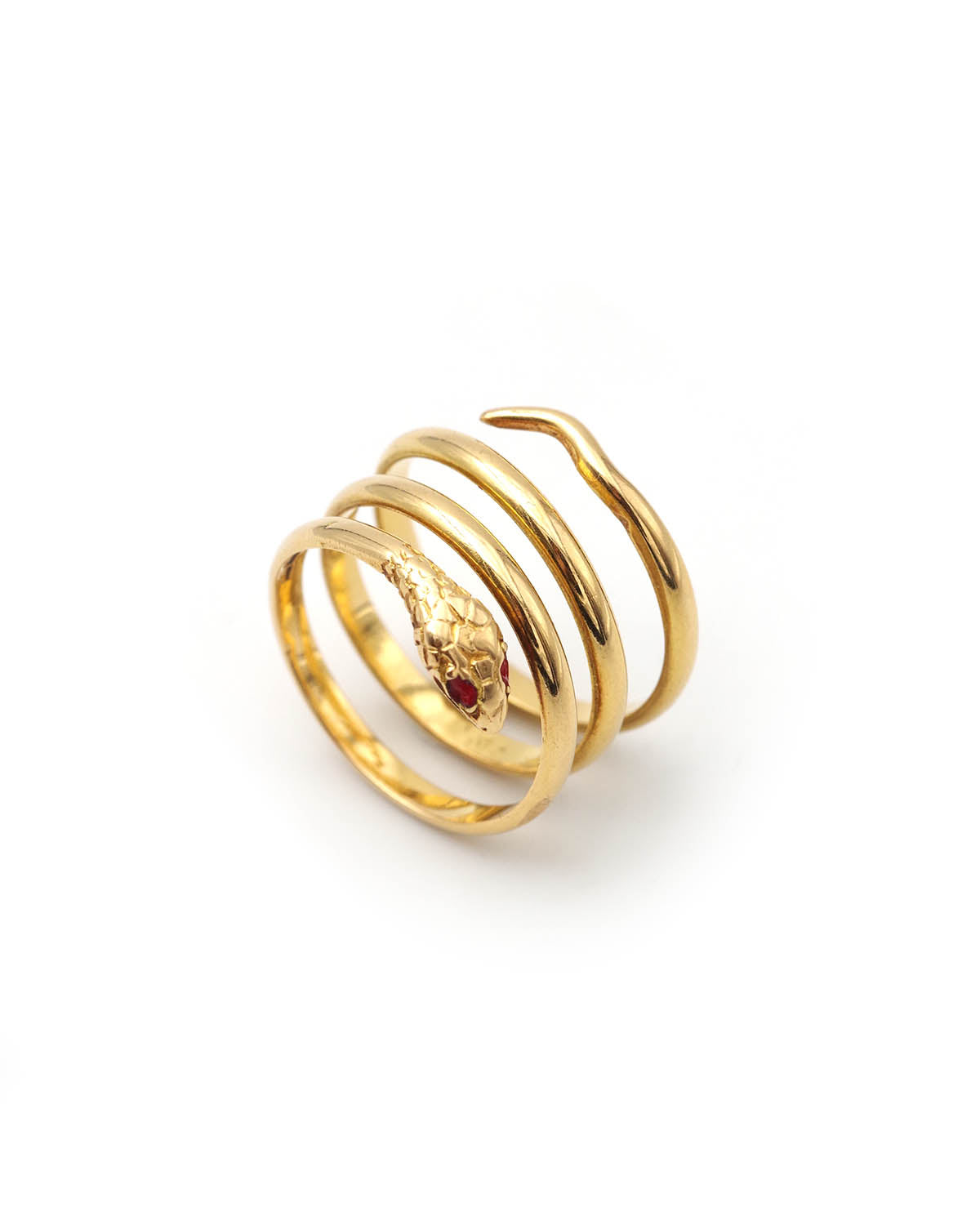 Bague serpent vintage en or