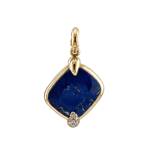Pendentif POMELLATO en or jaune, lapis-lazuli et diamants