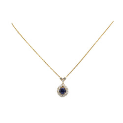 Collier Pendentif MAUBOUSSIN en or jaune, saphir et diamants