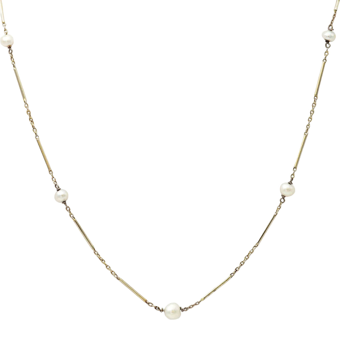 Collier Perles en or blanc