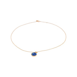 Ginette NY Collier Pendentif Ever Lapis Or rose Lapis-Lazuli