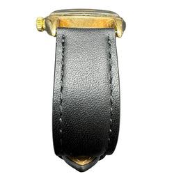 Montre ROLEX "Oyster Perpetual 34" en or jaune et cuir